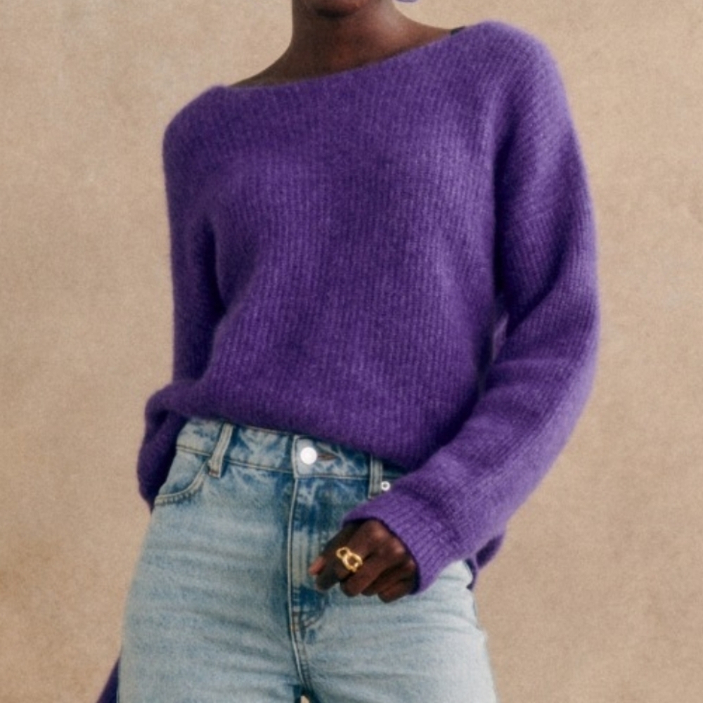 Sezane Brad Jumper Amethyst - Size S